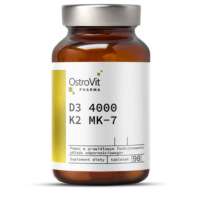 OstroVit Pharma D3 4000 IU + K2 MK-7 90 tabletti